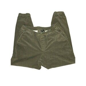 GAP MENS CORDUROY OLIVE GREEN JOGGERS SZ XL Tall